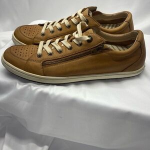 Taos Zipster Casual Sneakers W 11 Brown Leather PREPPY TRAVEL